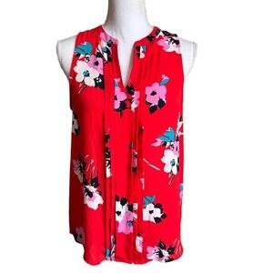Market & Spruce Bergson Pleated Detail Blouse Size Small